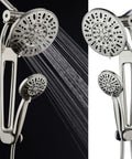 High Pressure Shower Spa Kit With 48 Modes 3 Way Diverter And 18 Inch Extension Arm All Chrome Finish Rain Head And Handheld Shower