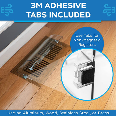 Air Vent Deflector For 10 To 14 Inch Vents, Redirects Airflow For Quick Comfort And Energy Savings, Fits Floor Registers