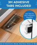 Air Vent Deflector For 10 To 14 Inch Vents Redirects Airflow To Boost Comfort On Floor, Wall And Ceiling Registers with 3M Tabs