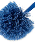 Round Duster Head With Soft Flagged Bristles In Blue 9 Inch 12 Pack For Ceiling Dusting Vents And Overhead Surfaces No Fuss Dusting With Broad Coverage And Easy Reach, blue PVC bristles