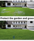 Angled Lawn Drainage Grate For Yard Green Drain Grate Emitter For Sump Pump Discharge And Downspout Extensions installed in lawn