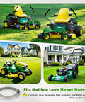 Five Eighth Inch By One Hundred Twenty Seven Inch Mower Covered Deck Belt For 52 Inch Decks Fits Husqvarna And Scag Tractors