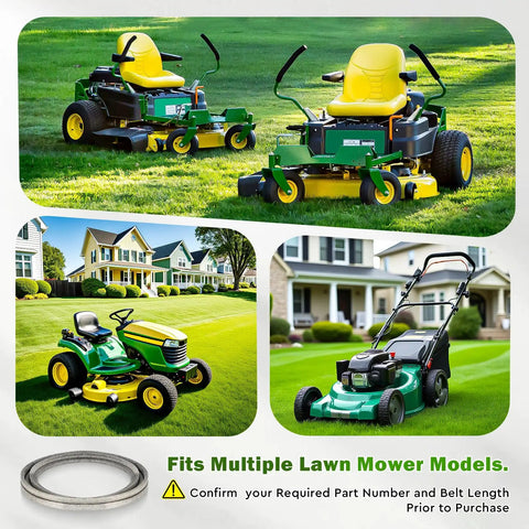 Five Eighth Inch By One Hundred Twenty Seven Inch Mower Covered Deck Belt For 52 Inch Decks Fits Husqvarna And Scag Tractors