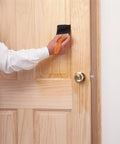 Applying Clear SealCoat Universal Sanding Sealer For Interior Wood And Floors, Fast Drying, Sandable In Minutes on wood door