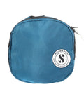 Denim Blue Dive Bag For Scuba Gear With Top Handle, Durable Waterproof Fabric, Easy Access YKK Zippers, External Zip Pocket For Small Essentials