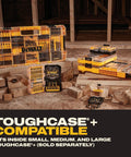 Go-To 18-Piece Compact Magnetic Drive Guide Set With Clear Lid, Yellow Finish, And Connectable Storage in workshop setting