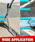 Self Leveling Concrete Crack Filler for driveway, patio, and walkway application on various concrete cracks.