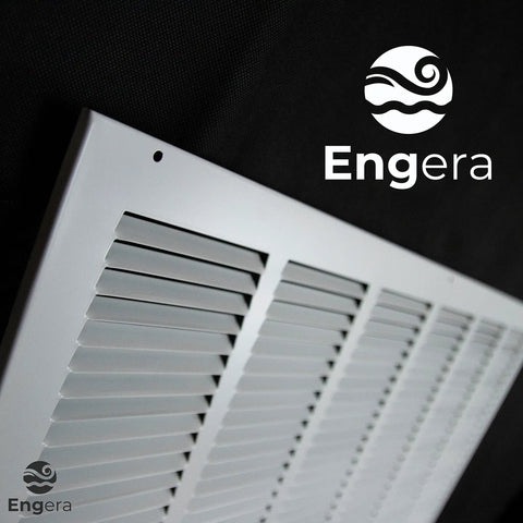 Return Air Grille For Sidewall And Ceiling HVAC Vent Cover Diffuser White 30 By 34 Inches Beefy Heavy Duty Steel Grill angled