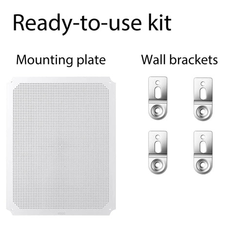 Mounting plate and wall brackets for Outdoor IP67 Weatherproof Junction Box Enclosure With Hinged Gray Cover, 510x410x200mm