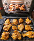 Replacement Nonstick Cooking Rack Tray Set For 10 Quart Air Fryers Like Instant Vortex Plus And Innsky with chicken
