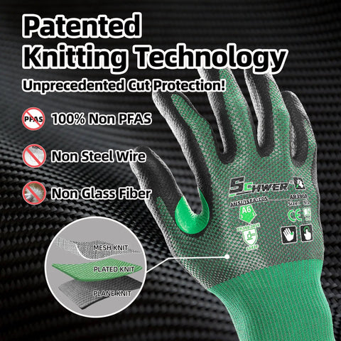 Ultra Thin Cut Resistant Work Gloves For Mechanics ANSI A6 AR3908 Skin Friendly UHMWPE No Fiberglass Or Wires Comfort Fit