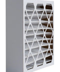 Side view of Six Pack 16x25x4 MERV 8 Air Filter For Allergies Dust Pet Dander And Smoke With Actual Size 15.50 x 24.50 x 3.75