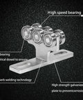Six-Wheel Hoist Trolley For PA200-1000 Electric Hoist, solid bearings, galvanized steel, smooth rolling for Unistrut channel