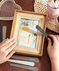 Hands holding Model Sanding Sticks Set With 20 Pieces For Plastic Models And 3D Prints, Assorted Grits From Low To High
