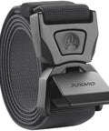 Grey Quick Release Tactical Belt for Work and Outdoors, 1.5 Inch Nylon Web with Heavy Duty Seatbelt Buckle, Medium Fits 36-42 Inch Waists