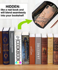 Discreet Hideaway Book Safe That Looks Like A Real Cookbook, open showing valuables inside with lockable metal box