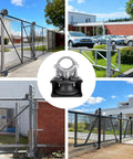 Collage of Nylon Cantilever Sliding Gate Rollers With Covers Heavy Duty Gate Roller Hardware Pack Of 4 for various gate types