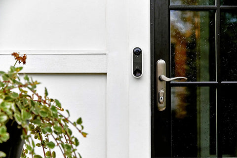 Hardwired Video Doorbell With HD Video And 180 Degree Field Of View Night Vision Two Way Audio Front Door Security Cam Easy Install Using Your Existing 16 to 24 Volt Chime Wiring Black AVD1001B