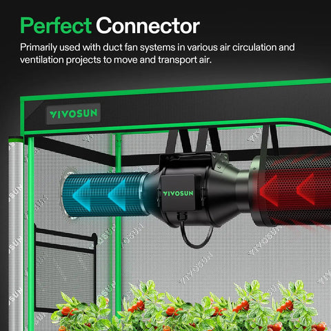 Heavy Duty 8 Inch Aluminum Foil Dryer Vent Hose For Efficient Airflow 25Ft Long Black Flexible Ducting Kit in ventilation setup