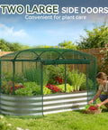 Raised Garden Bed With Self Watering System For Easy Outdoor Growing 6x3x1 Ft Elevated Planter Boxes With Mesh Cover Ideal For Vegetables Flowers Herbs In Backyard Or Patio