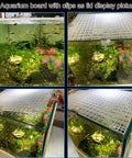 Six Piece Rock Solid Aquarium Lid Clips For Rimless Fish Tanks Heavy Duty Glass And Acrylic Top Hood Brackets with aquarium scene and lid