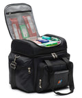 Open Beefy Extra Large Cooler Bag With Leakproof Hard Liner Bucket 14 By 13 By 9 And A Half Inches Black Polyester