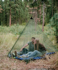 No See Um Mosquito Netting Large For Sleeping Bags And Cots, durable polyethylene shelter with top ring, camping in forest