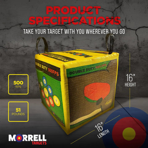 Four Sided Archery Target Bag For Backyard Practice And Outdoor Training Double Duty Field Point Target For Bows Up To 500 FPS