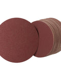 Pro Grade 6 Inch Sanding Discs Set, 100 Pieces With Ten Each Of 60 80 120 180 240 320 400 600 800 1000 Grit, Aluminum Oxide, Stack View