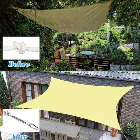 M8 Sunshade Hardware Kit With 50 Ft 3Mm Wire Rope For Triangle And Rectangle Shade Canopies, 304 Stainless Steel Awning Kit For Outdoor Patio Garden Lawn, Easy Installation And Durable Construction