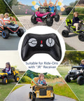 2.4GHz Bluetooth Remote Controller for 12V/24V Ride On Cars, JR Model Compatible with 3 Speed Modes and Emergency Stop