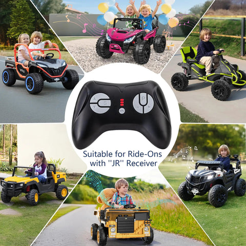 2.4GHz Bluetooth Remote Controller for 12V/24V Ride On Cars, JR Model Compatible with 3 Speed Modes and Emergency Stop