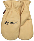 Heavy Duty Full Grain Cowhide Cold Weather Mittens Built Dang Tough With Heat Keep Thermal Insulation and Easy Pull On Cuff.