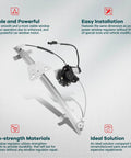 Rear Driver Side Power Window Regulator With Motor For 2000-2004 Dodge Dakota And 1998-2003 Dodge Durango Replacement with features.