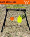 AR500 Steel Target System Three Eighths Inch Thick Heavy Duty Complete Shooting Targets With Stand Built Tough Six Inch Gong