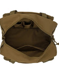 Top view of Heavy Duty 12 Inch Tool Bag for Mechanics Electricians Car Enthusiasts and DIYers showing spacious interior.