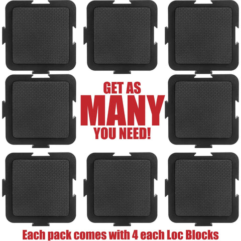 Set of 4 Heavy Duty Woodworking Project Blocks For Hands Free Routing Sanding Drilling, non-slip puck design.