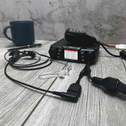 UV50X2 Second Gen Beefy 50 Watt Dual Band Base Mobile Radio For VHF UHF Amateur Ham With RJ45 Microphone Port and K1 Adapter