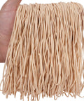 18 Cm Long Balloon Arch Rubber Bands 7 Inch 220 Pcs strong durable elastic bands in hand, beige color, close-up view
