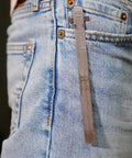 6 Inch Machinist Pocket Rule With 32nds And 64ths, Decimal Equivalents Chart, Premium Stainless Steel, Flexible, Durable Tool For Pros And DIYers In The Shop clipped to jeans pocket