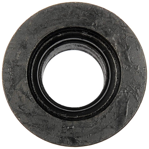 Top view of Universal M22 1.50 Wheel Lug Nuts Set 33mm Hex With 30.48mm Length Direct Replacement 10 Pack black lug nut