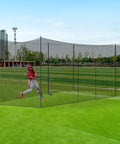 Baseball Batting Net Cage 55x12x12ft Portable Practice Cage For Baseball And Softball Backyard And Indoor Pitching Net With Door