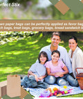 Family picnic with snacks using 2Lb Brown Paper Bags Pack Of 500 For Snacks Desserts And Small Dishes Takeout Durable 2 Pound Capacity Eco Friendly Recyclable Bags Great For Party Treats Gift Wrapping And Small Servings