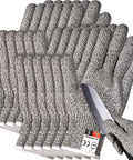 Six Pairs Cut Resistant Gloves Level 5 Protection For Kitchen Prep And DIY Heavy Duty Food Handling Shucking Fish And Precise Cutting Grip