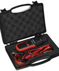 Red Gray Audible Trouble Shooter 230 Short Buddy in open carrying case with cables for locating ground shorts and faults.
