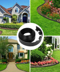Two Inch By One Hundred Foot Landscape Edging Border With One Hundred Fifty Stakes Flexible Plastic Edging for garden path and lawn