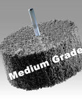 Medium grade image of Multi Finishing Wheel With Silicon Carbide For Stainless Steel And Metal Finishing, Convolute Wheel, 2S Medium Grit.