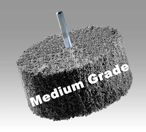 Medium grade image of Multi Finishing Wheel With Silicon Carbide For Stainless Steel And Metal Finishing, Convolute Wheel, 2S Medium Grit.
