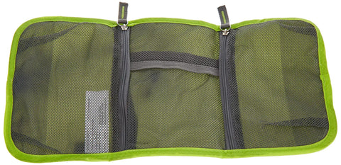 Tech Accessory Organizer For Laptop Tablet And Phone Gear, With Two Zippered Pockets And One Flap Pocket, open spread view