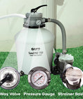SandPRO 75D Series 0.75HP Replacement Pool Sand Filter Unit For Intex And Bestway Above Ground Pools with valve and gauge
